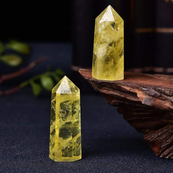 Natural Crystal Citrine Yellow Quartz Chakra Healing Wand 1 PC Ornament - Chakra Stones - Chakra Galaxy