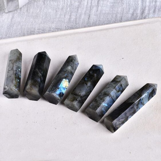 Natural Crystal Labradorite Chakra Healing Wand 1 pc House Ornament - Chakra Stones - Chakra Galaxy