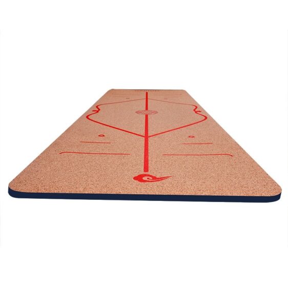 Natural Durable Cork Style Yoga Mat with Position Line for Daily Yoga Workout - Yoga Mats - Chakra Galaxy
