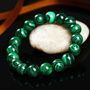Natural Green Malachite Chakra Bracelet Buddhist Beads 10MM - Charm Bracelets - Chakra Galaxy