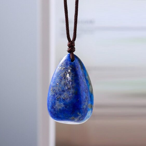 Natural Lapis Lazuli Polished Tumbled Stone Charm Amulet - Pendants - Chakra Galaxy