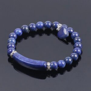 Natural Stone Beads Lapis Lazuli Handmade Chakra Bracelet for Women - Charm Bracelets - Chakra Galaxy