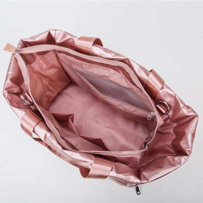 New Style Waterproof Large Capacity Nylon Pink Yoga Mat Tote Bag