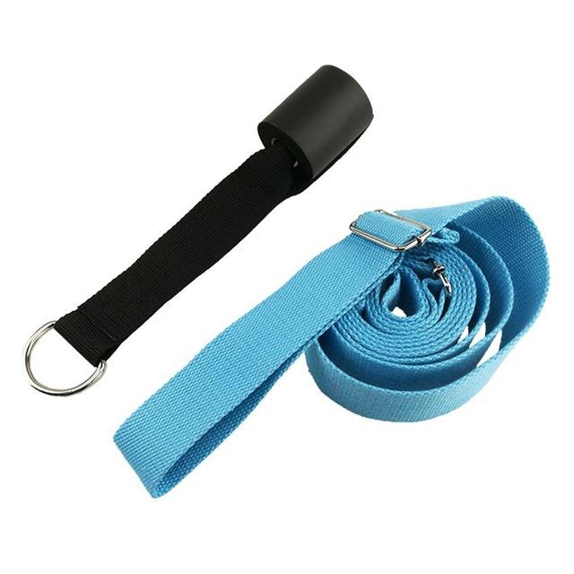 Bodylastics Yoga Strap Stretching Belt Made of Organic Cotton Adjustable  Heavy Duty D-Rings for Holding Poses, Pilates, Physical Therapy & Improve  Flexibility for Men & Women (6ft, Blue) : : Sports, Fitness