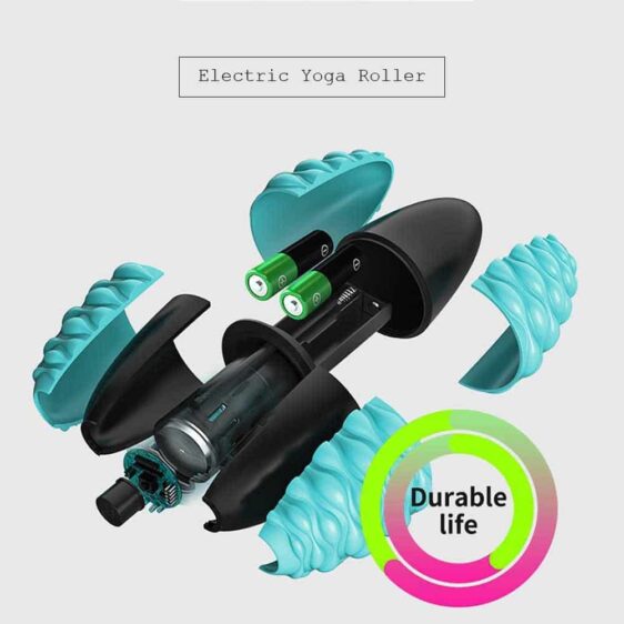 Ocean Blue Relaxing Electric Yoga Massage Roller Fatigue Relieve - Yoga Foam Rollers - Chakra Galaxy