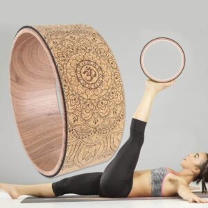 OM Mandala Flower Yoga Wheel for Easier Poses & Backpain - Yoga Wheels - Chakra Galaxy