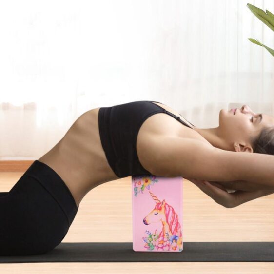 Pink Unicorn High-Density EVA Foam Gym Pilates Yoga Block - Yoga Blocks - Chakra Galaxy