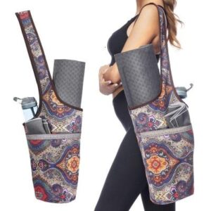 Printed Bohemian Style Yoga Practical Mat Tote Shoulder Bag - Yoga Mat Bags - Chakra Galaxy