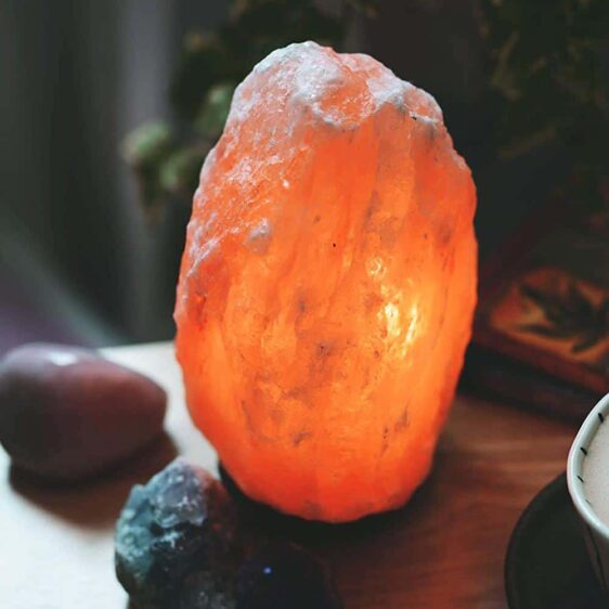 Purifying Himalayan Natural Crystal Pink Salt Large Size Lamp - Himalayan Salt Lamp - Chakra Galaxy