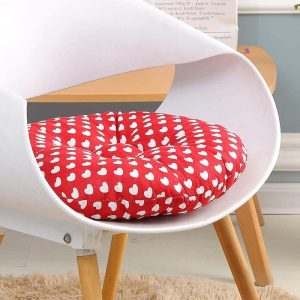 Round Hearts Design Meditation Floor Cushion Japanese Tatami Style - Meditation Seats & Cushions - Chakra Galaxy