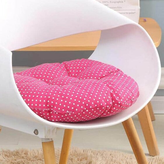 Round Polkadots Meditation Floor Cushion Japanese Tatami Style - Meditation Seats & Cushions - Chakra Galaxy
