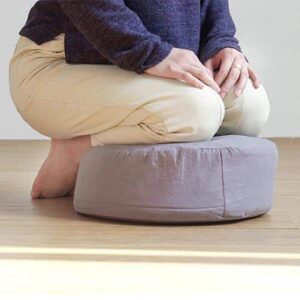 Round Zippered Buckwheat Filled Yoga Meditation Cushion Seat - Meditation Seats & Cushions - Chakra Galaxy