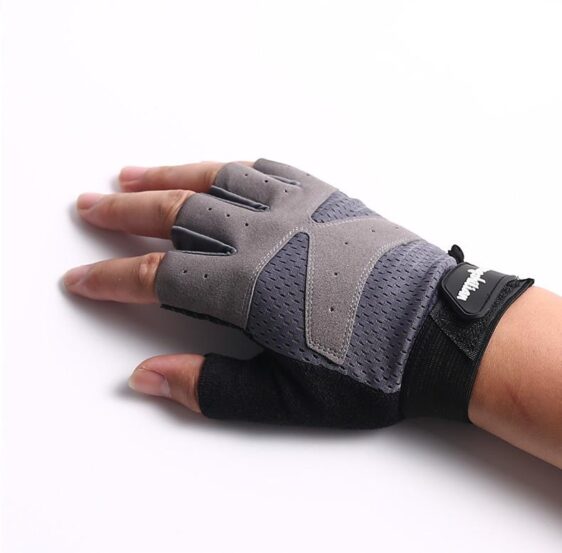 Slick Steel Gray Anti-Slip Superfine Fiber Yoga Gloves for Sweaty Hands - Yoga Gloves - Chakra Galaxy