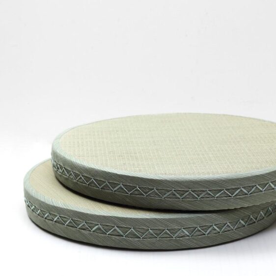 Stylish Japanese Zen Tatami Zafu Cushion Round Meditation Seat - Meditation Seats & Cushions - Chakra Galaxy