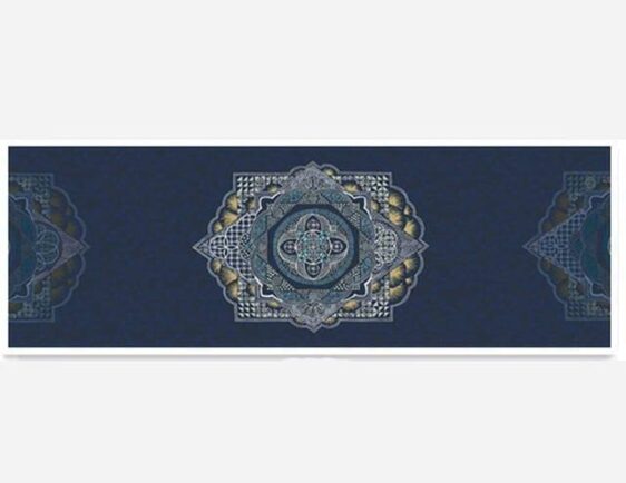 Suave Navy Blue Mandala Printed Yoga Mat Suede Towel for Beginners - Yoga Towel - Chakra Galaxy