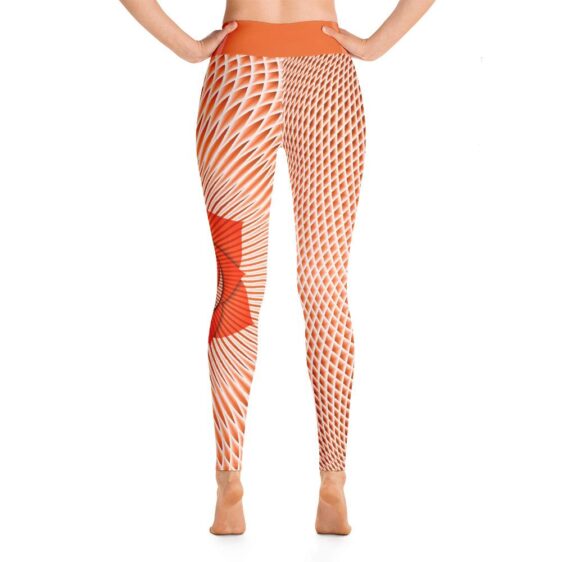 Svadhishthana Sacral Chakra Yoga Pants Orange High Waist Leggings - Yoga Leggings - Chakra Galaxy