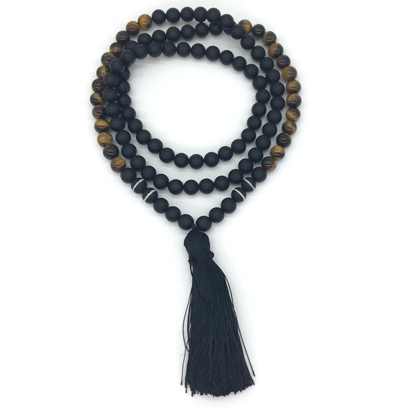 Bivei 108 Mala Beads Necklace Tree of Life 7 Chakra Wrap Bracelet Real  Healing Gemstone Yoga Meditation Hand Knotted Mala Prayer Bead Necklace
