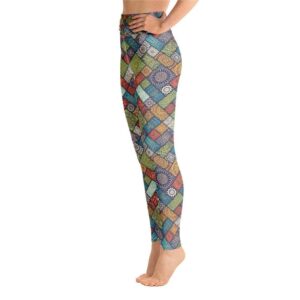 Transcendental Bohemian Mandala-Patterned Style Yoga Pants - Yoga Leggings - Chakra Galaxy