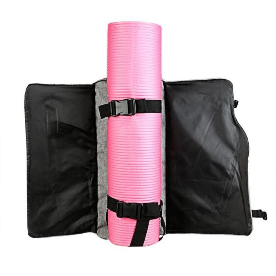 Ultralight Large Capacity Black Yoga Mat Bag Knapsack Backpack - Yoga Mat Bags - Chakra Galaxy