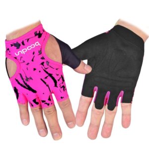 Ultramodern Fuscia Pink Yoga Workout Gloves for Injury Prevention - Yoga Gloves - Chakra Galaxy
