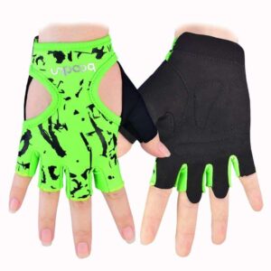 Ultramodern Kelly Green Yoga Workout Gloves for Injury Prevention - Yoga Gloves - Chakra Galaxy