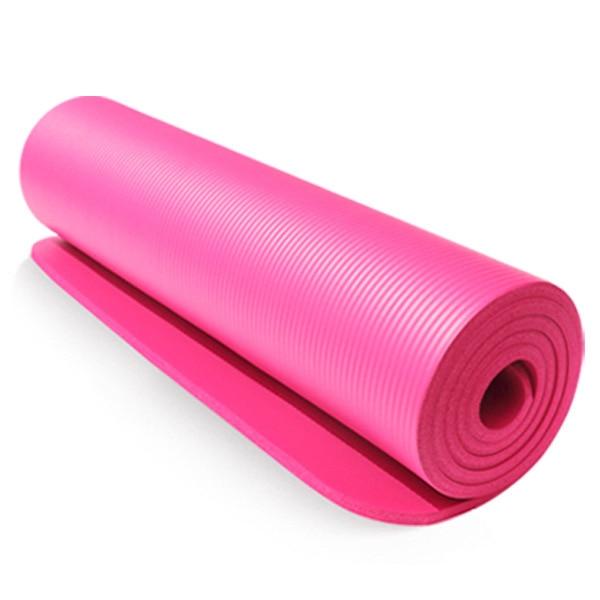 Unembellished Blushing Pink Yoga Mat for Pilates Workout TPE