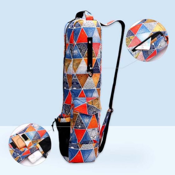 Waterproof Unisex Bohemian Style Printed Yoga Mat Shoulder Bag - Yoga Mat Bags - Chakra Galaxy