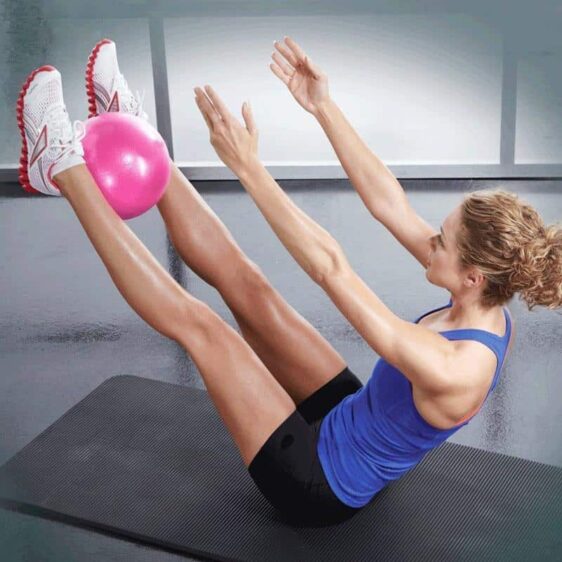 Yoga Ball & Circle 2 in 1 Indoor Pilates Essential for Beginner Poses - Yoga Balls - Chakra Galaxy