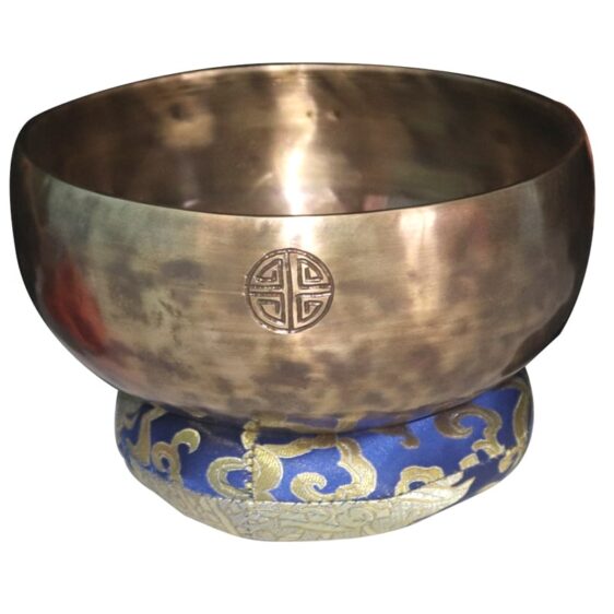 Prosperity Symbol & Tibetan Mantra Engrave Singing Bowl
