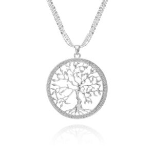 Exquisite Crystal Sacred Rebirth Tree of Life Pendant