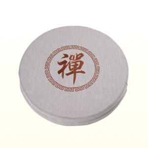 Round Japanese Worship Symbol Logo Yoga Meditation Floor Pad