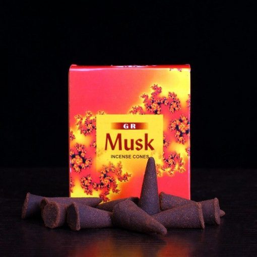 Indian Air Purification Safflower Musk Natural Incense Cones