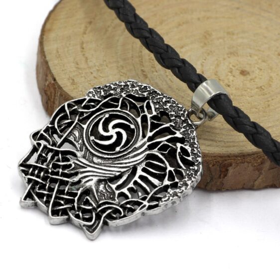 Intricate Metal Art Sacred Tree of Life Pendant Necklace