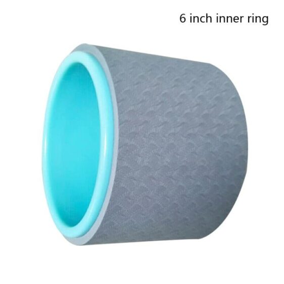 Gray And Light Blue Yoga Wheel for Flexibility