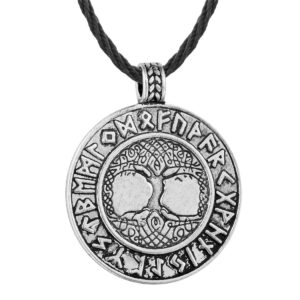 Antique Vikings Style Tree of Life Pendant Necklace