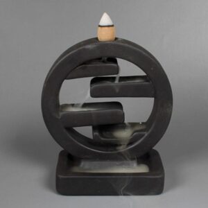 Minimalist Zen Circle Waterfall Backflow Incense Burner