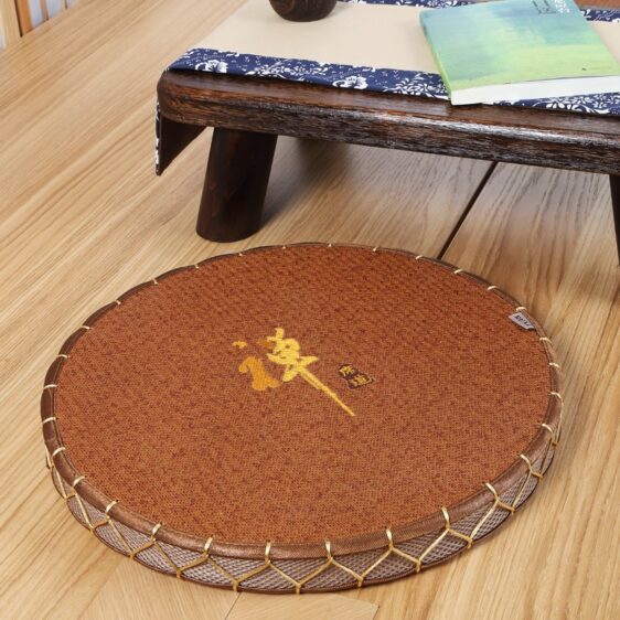 Japanese Symbol Zabuton Tatami Yoga Meditation Floor Mat