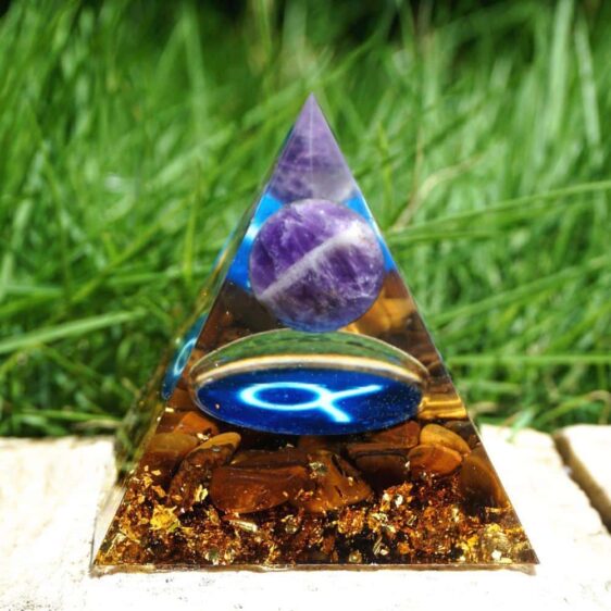 Taurus Zodiac Symbol Energy Orgone Chakra Pyramid