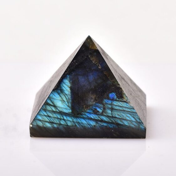 Natural Labradorite Spiritual Orgone Chakra Pyramid