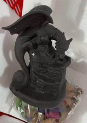 Mystical Dragon Castle Tower Waterfall Backflow Incense Burner