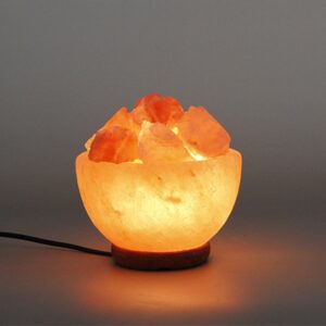 Natural Pink Crystal Himalayan Salt Blocks Lamp