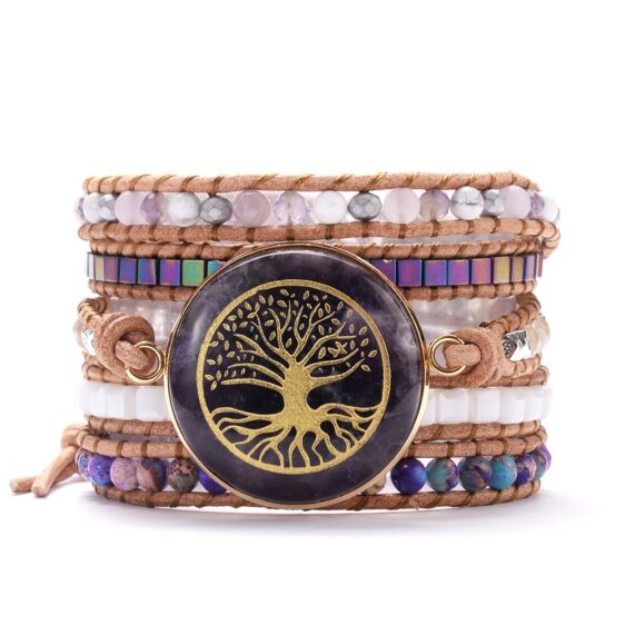 Five-Layer Beads Boho Style Yggdrasil Norse Tree of Life Bracelet