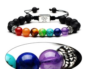 Buy Reiki Crystal Products With Natural Crystal Stone 7 Chakra Bracelet For  Girl (multicolour) at Amazon.in