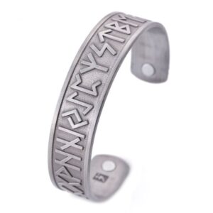 Silver Ancient Viking Runes Celtic Tree of Life Bracelet