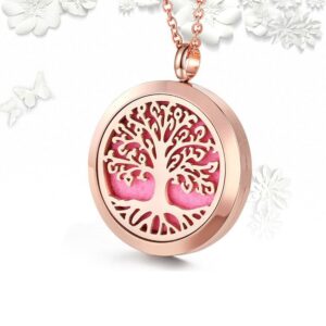 Rebirth Tree of Life Symbol Pendant Stainless Steel Necklace