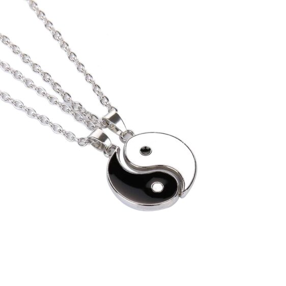 Alloy Chinese Balance Yin Yang Symbol Necklace for Couples
