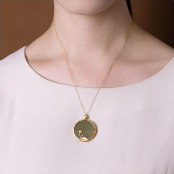 Lotus Flower Gold-Plated Spiritual Awakening Necklace