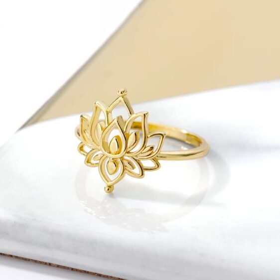 Gold And Silver Spiritual Awakening Lotus Flower Ring