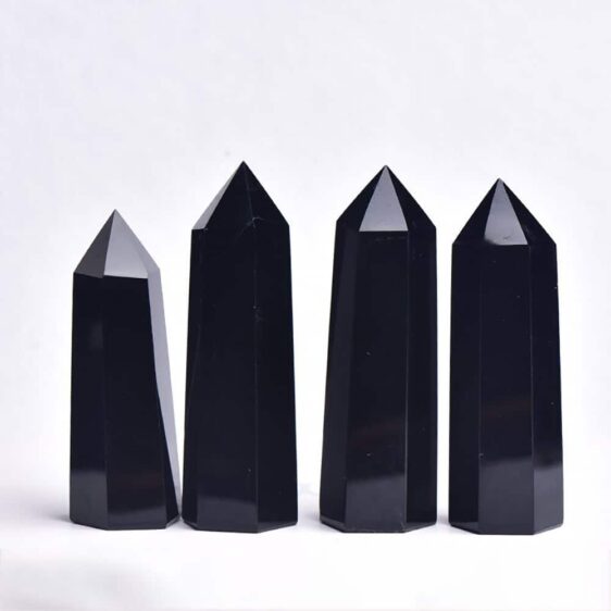 Black Obsidian Crystal Chakra Healing Wand
