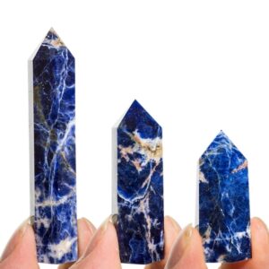 Blue Vein Sodalite Crystal Chakra Balancing Wand